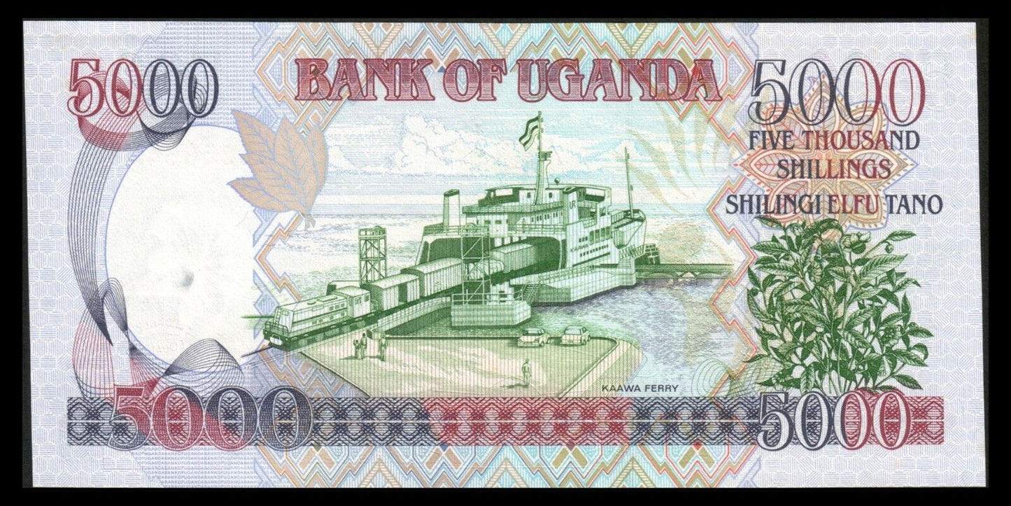 OUGANDA - UGANDA - 5000 Shillings 2002 P.40b SPL+ / AU+