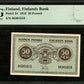 FINLANDE - FINLAND - 50 Penni 1918 P.34 PMG Gem UNC 66 EPQ !! TOP POP !!