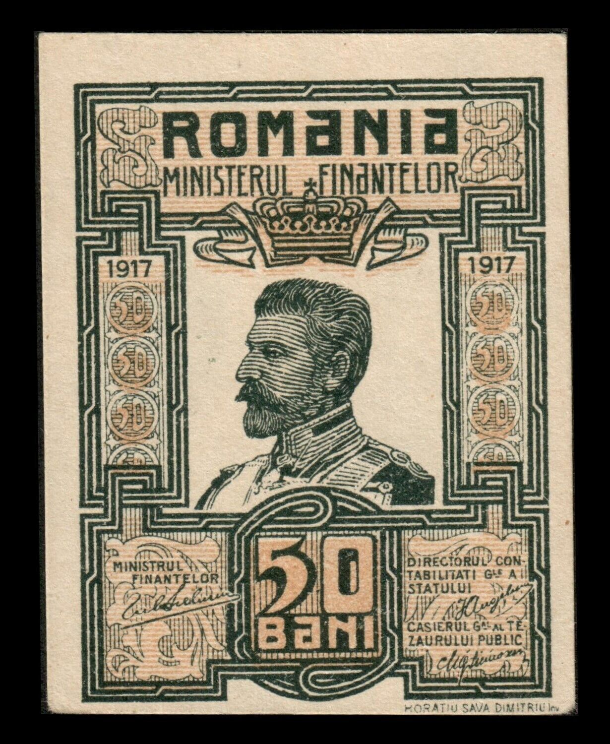 ROUMANIE - ROMANIA - 50 Bani 1917 P.71 pr.NEUF / UNC-