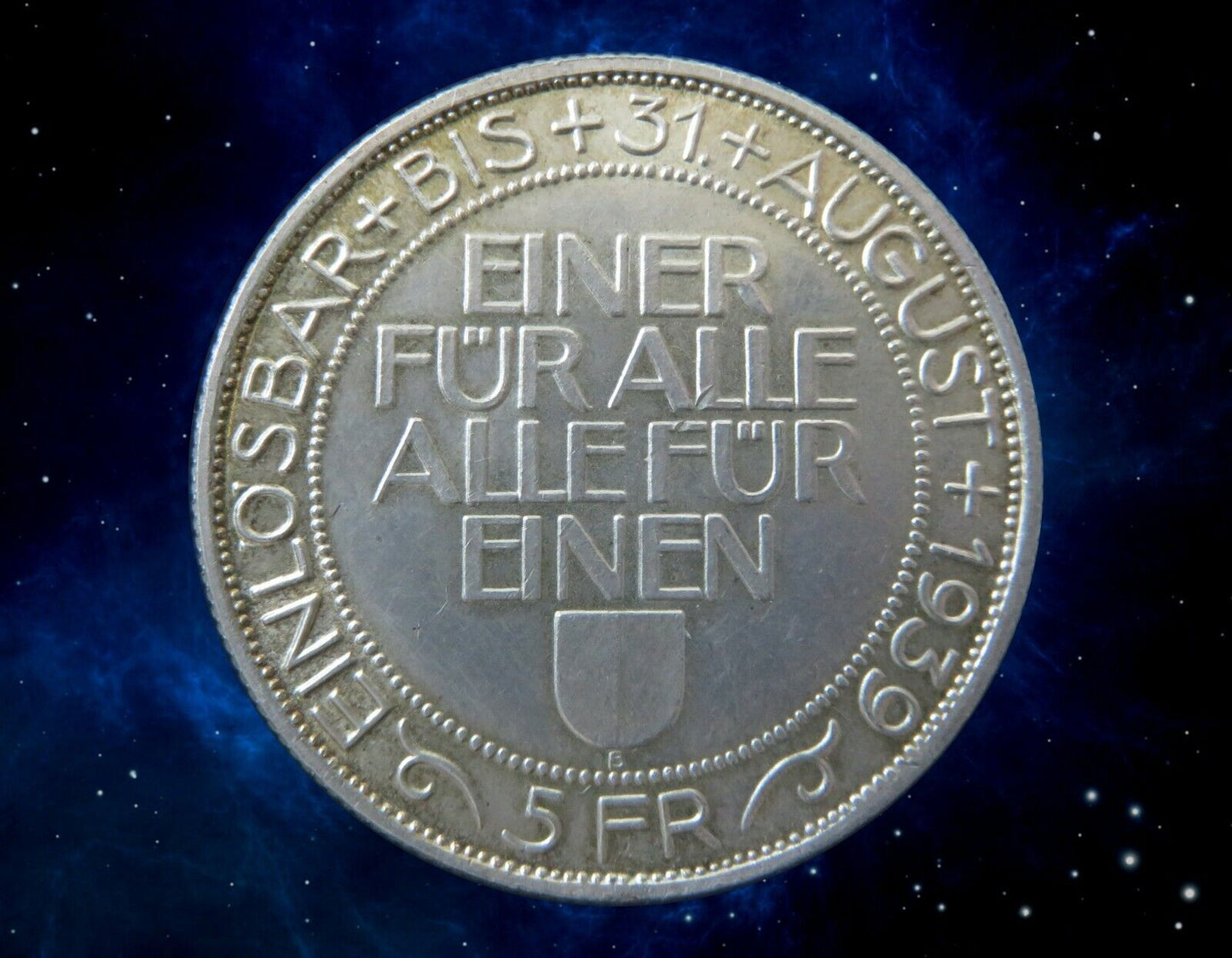 SUISSE - SWITZERLAND - Lucerne - 5 Francs 1939