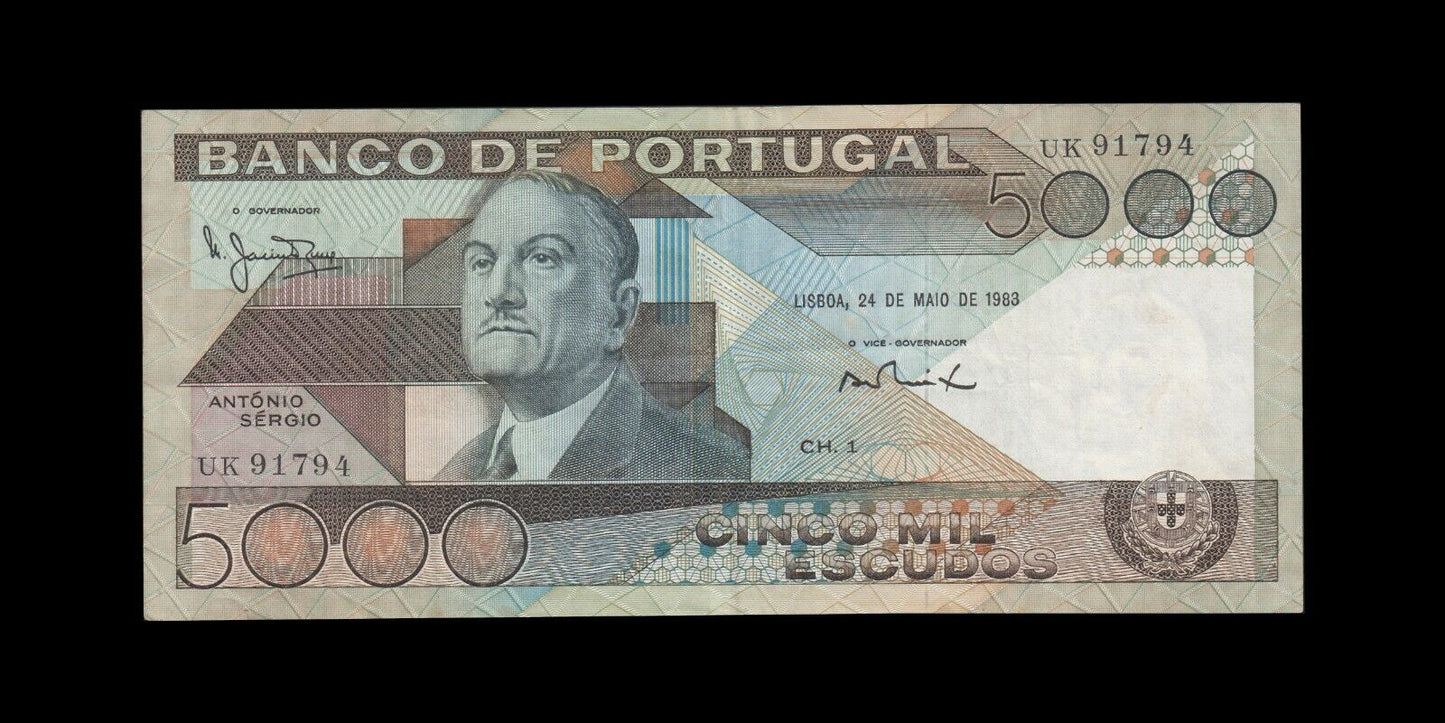 PORTUGAL - 50 000 Escudos 1983 P.182c TTB / VF