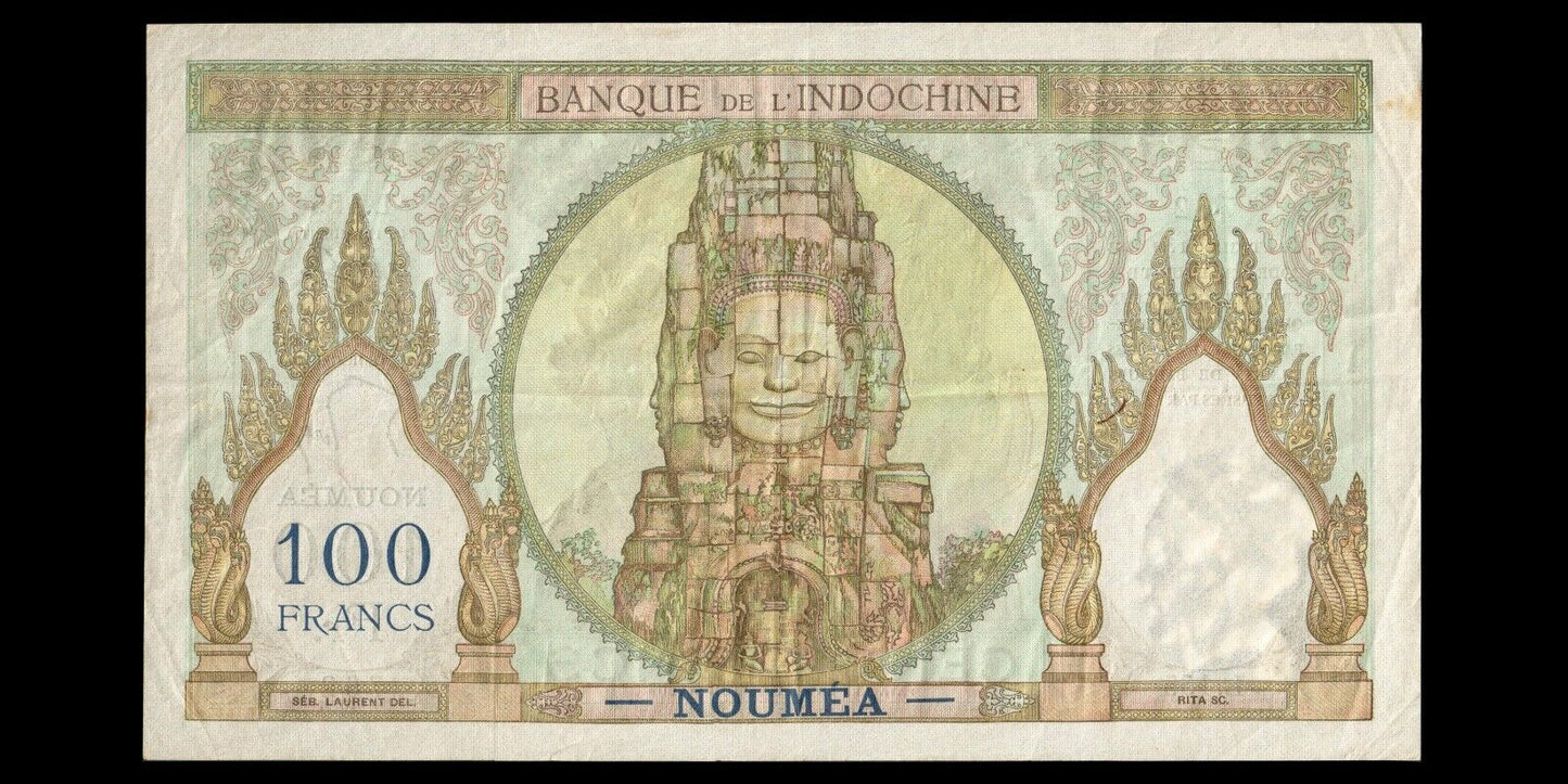NOUVELLE CALÉDONIE - NEW CALEDONIA - 100 Francs (1957) P.42d TTB / VF