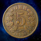 NORVEGE - NORWAY - 5 Ore 1899 KM.349