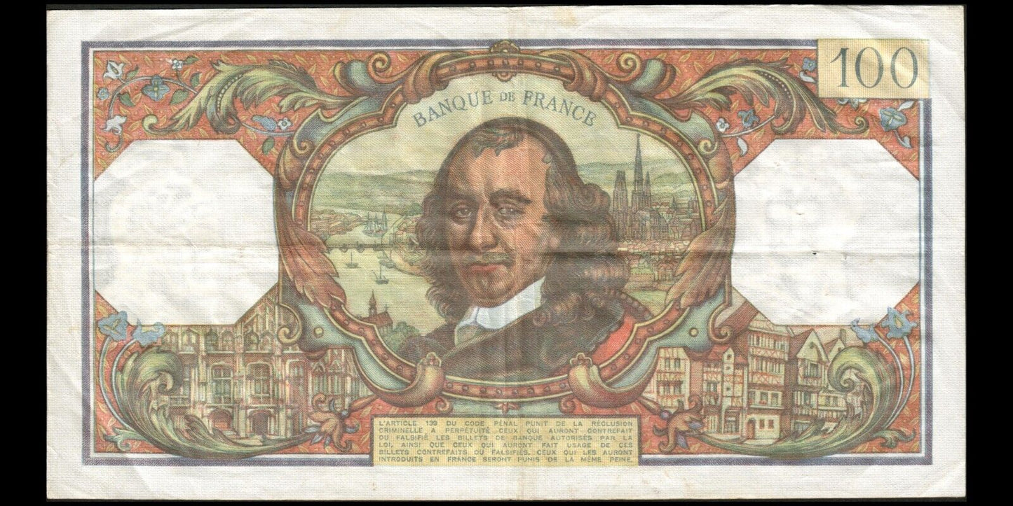 FRANCE - 100 Francs Corneille 1978 F.65.64, P.149f TTB / VF