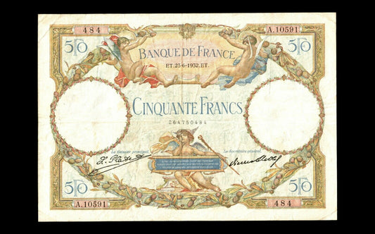 FRANCE - 50 Francs Merson 1932 F.16.03 P.80a TB+ / Fine+