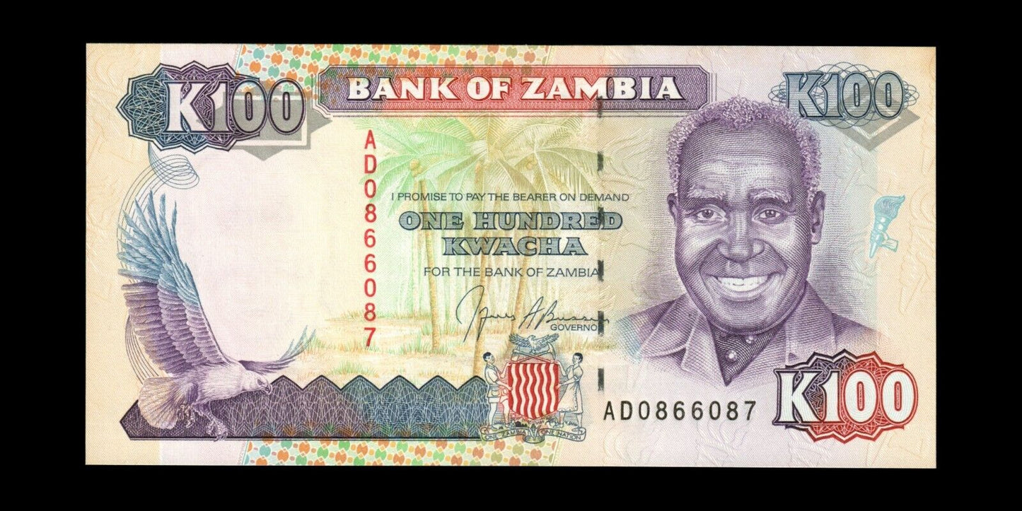 ZAMBIE - ZAMBIA - 100 Kwacha (1991) P.34a pr.NEUF / UNC-