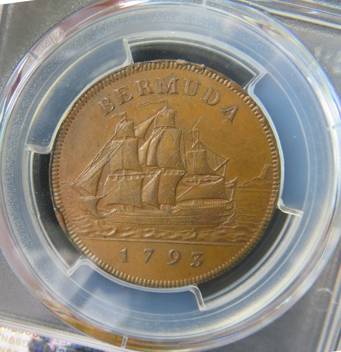 BERMUDES - BERMUDA - 1 Penny 1793 AU58