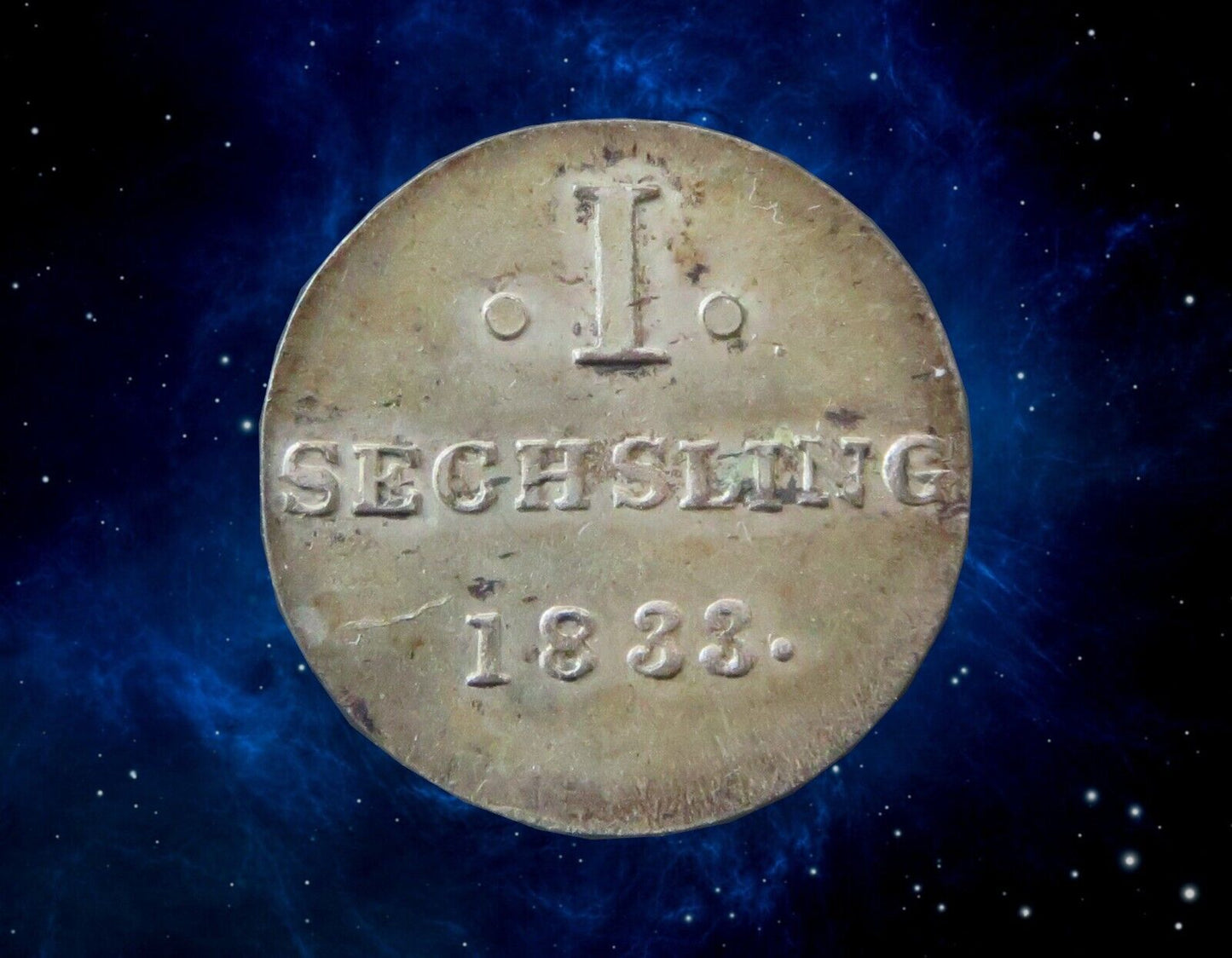 ALLEMAGNE - GERMANY - HAMBURG - 1 Sechsling 1833 AKS.24