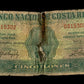 COSTA RICA - 5 Colones 1939 P.204 AB / Poor