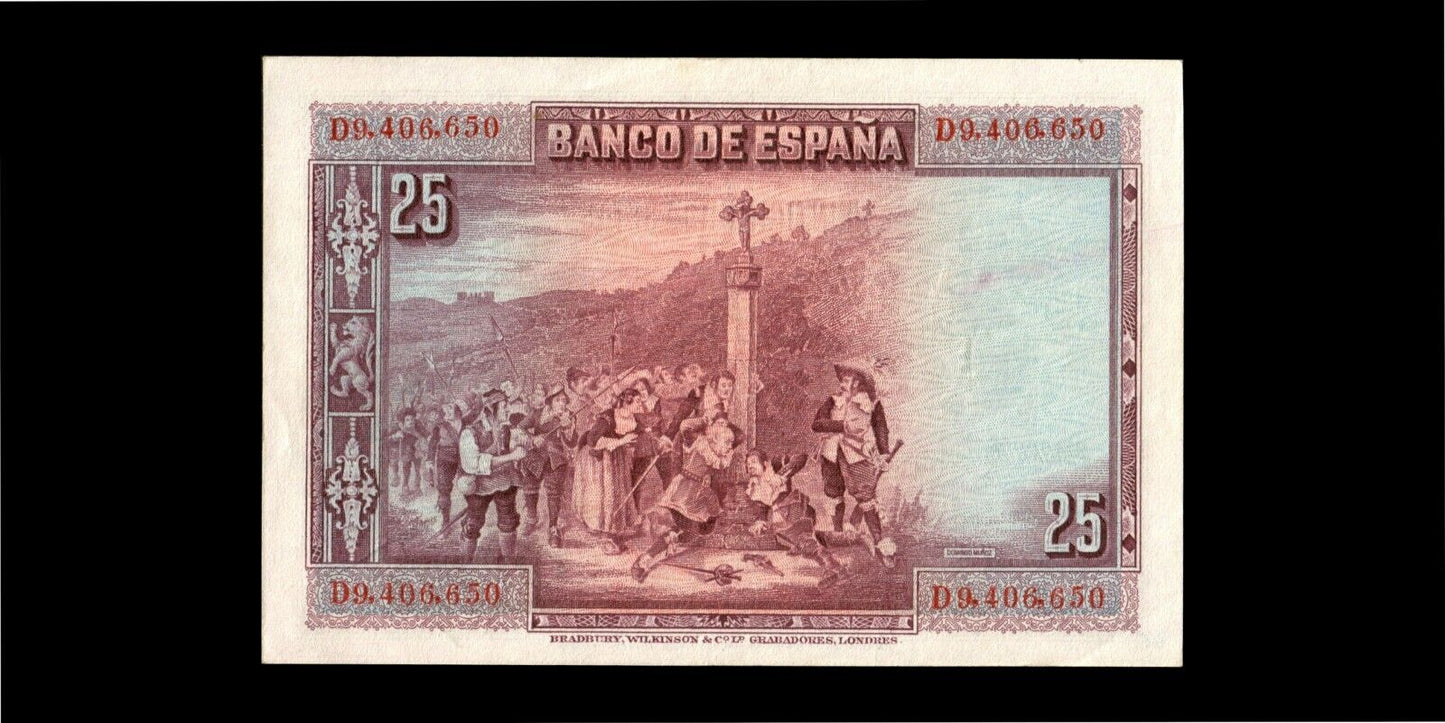 ESPAGNE - SPAIN - 25 Pesetas 1928 P.74b SUP / XF