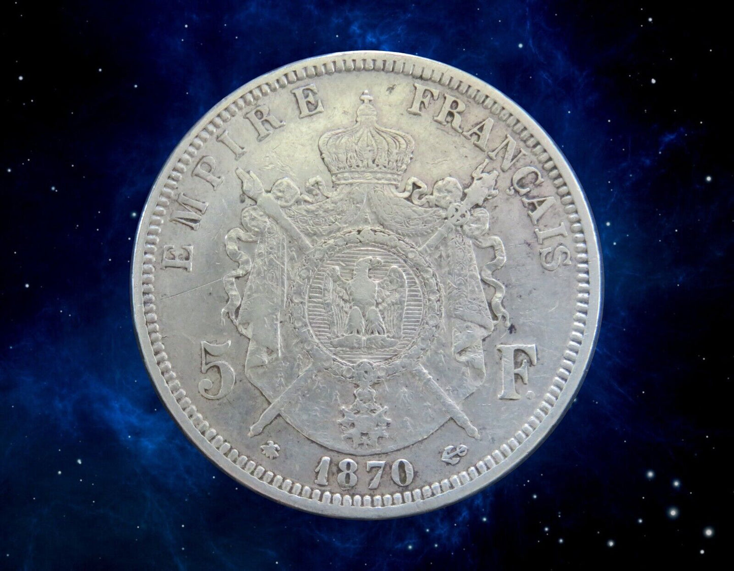 FRANCE - 5 Francs Napoléon III 1870 Paris