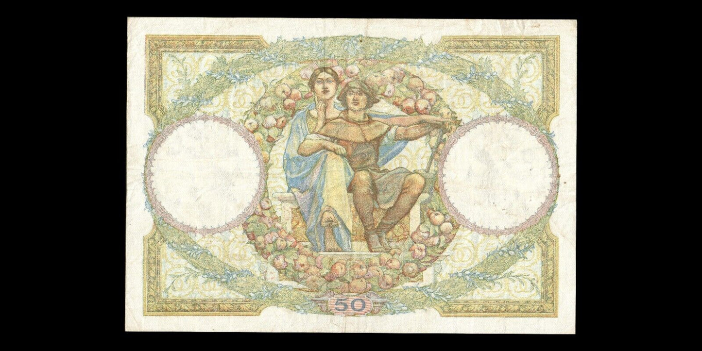 FRANCE - 50 Francs Merson 1933 F.16.04, P.80b pr.TTB / VF-