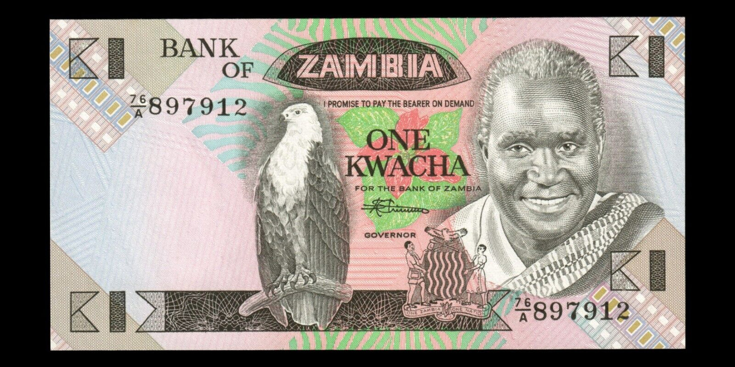 ZAMBIE - ZAMBIA - 1 Kwacha (1988) P.23b NEUF / UNC