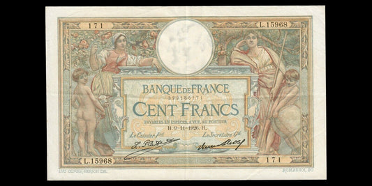 FRANCE - 100 Francs Merson 1926 F.24.05, P.78b TTB+ / VF+