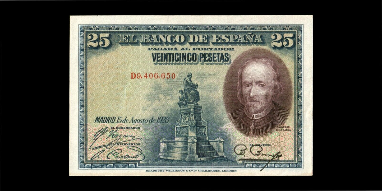 ESPAGNE - SPAIN - 25 Pesetas 1928 P.74b SUP / XF