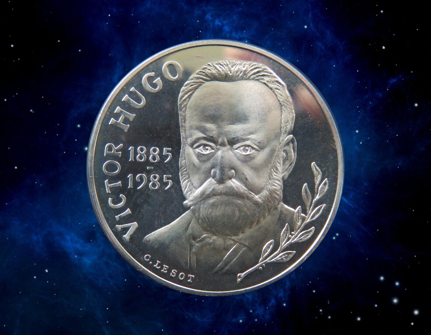 FRANCE - 10 Francs Victor Hugo Proof Argent 1985 F.1300