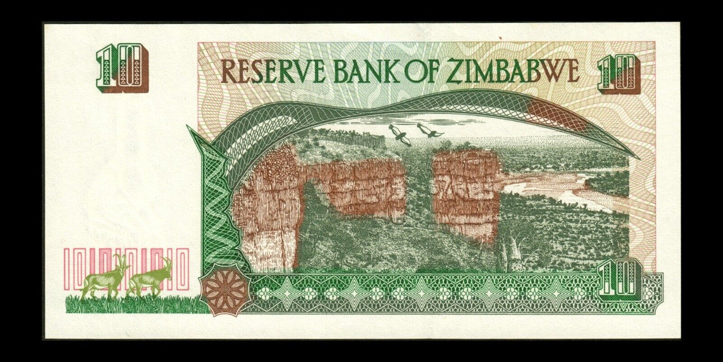 ZIMBABWE - 10 Dollars 1997 P.6a pr.NEUF / UNC-