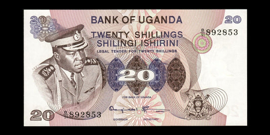 OUGANDA - UGANDA - 20 Schillings (1973) P.7c NEUF / UNC