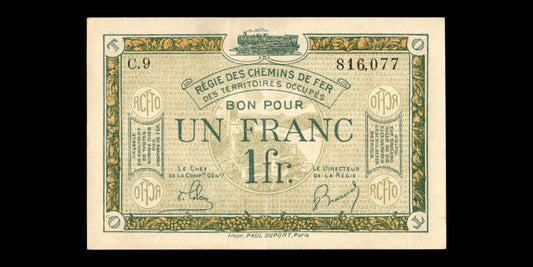 FRANCE - 1 Franc Régie des Chemins de Fer 1923 JP.135.05 SUP+ / XF+