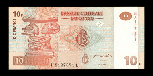 CONGO (Republic) - 10 Francs 2003 P.93a NEUF / UNC