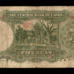 CHINE - Central Bank of China, 5 Yuan 1936 P.213a B / Good