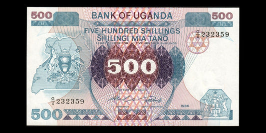 OUGANDA - UGANDA - 500 Shillings 1986 P.25 NEUF / UNC