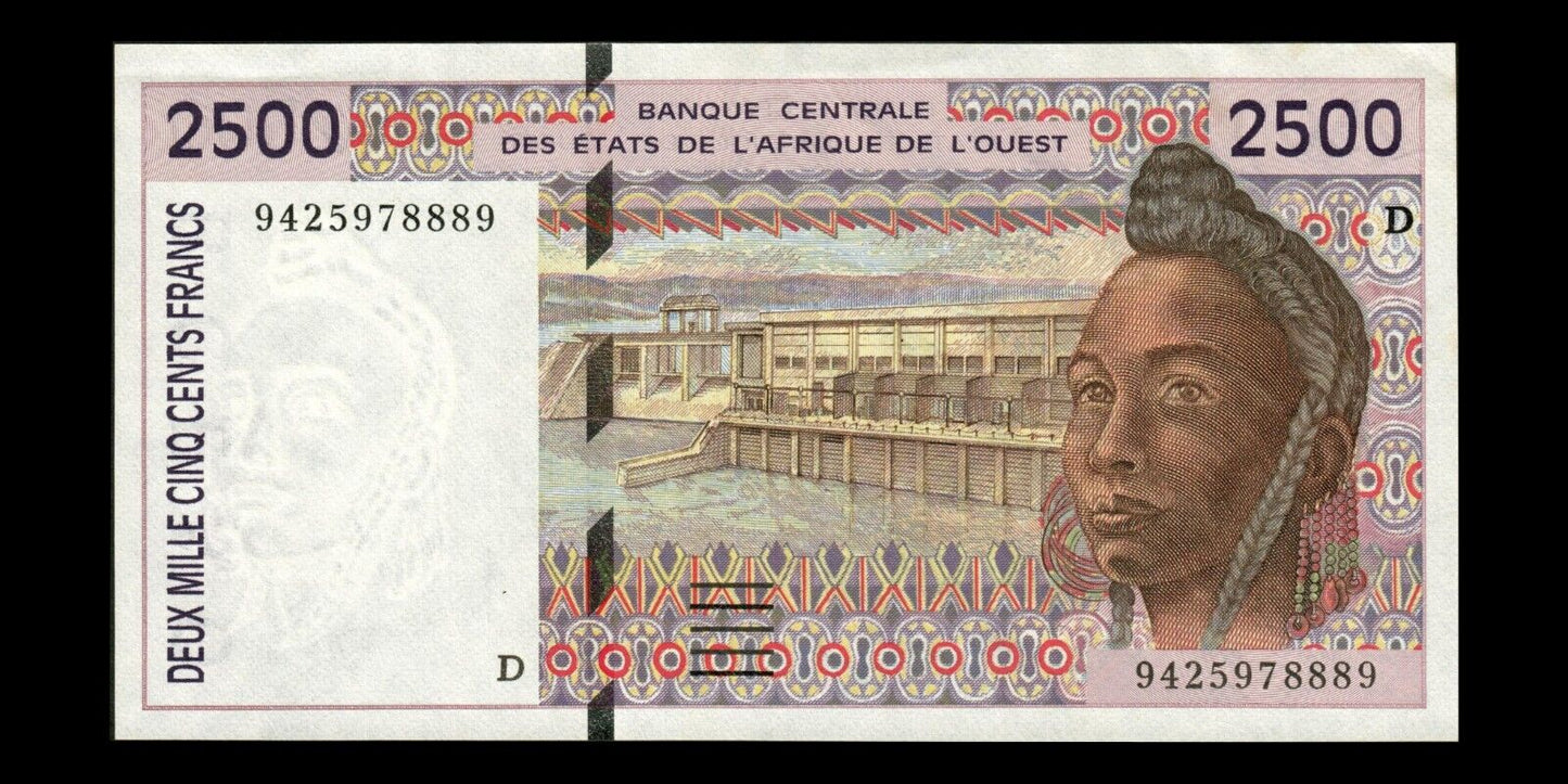 WEST AFRICAN STATES - MALI - 2500 Francs 1994 P.412Dc pr.SPL / XF+