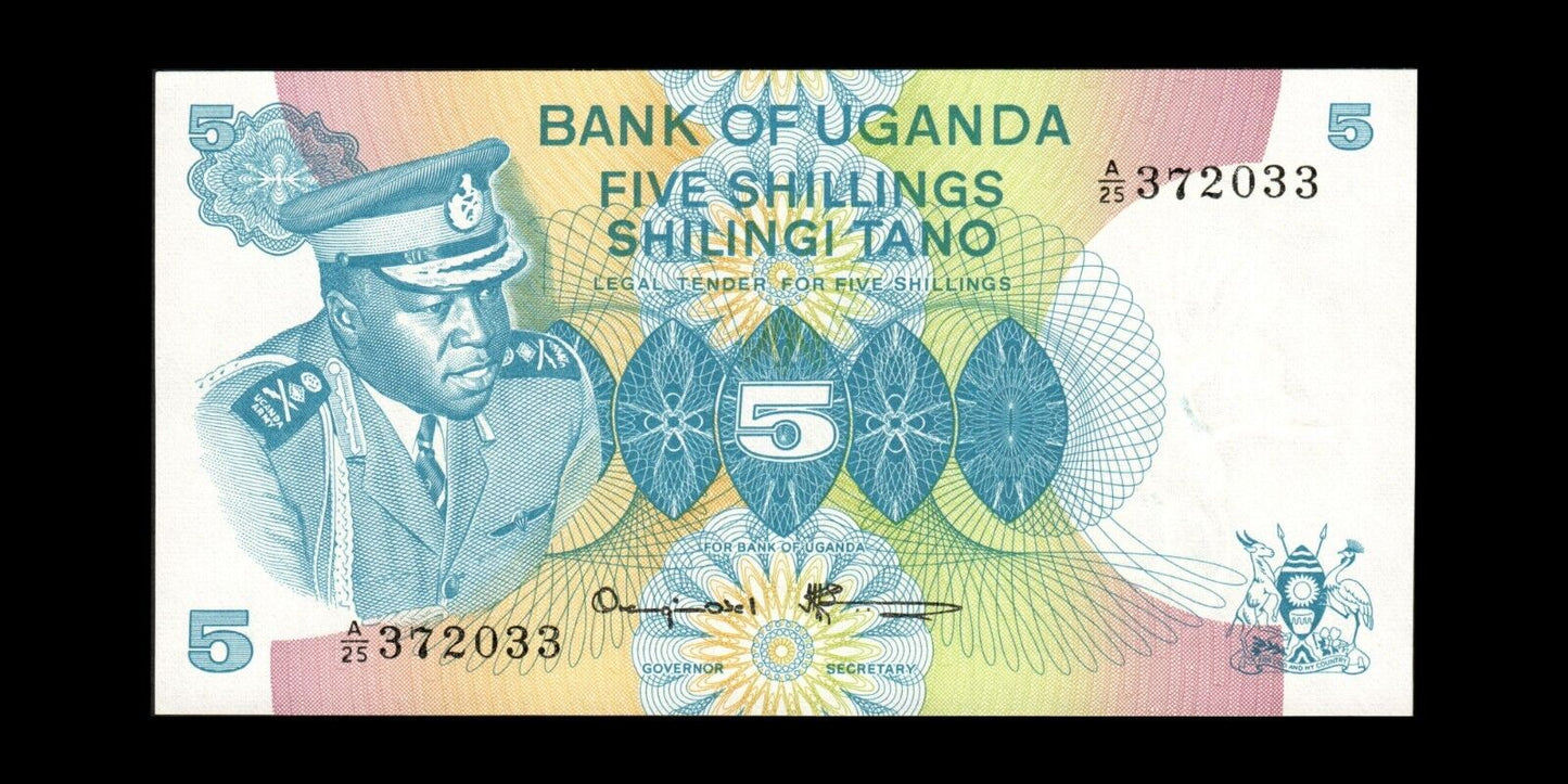 OUGANDA - UGANDA - 5 Schillings (1977) P.5A NEUF / UNC