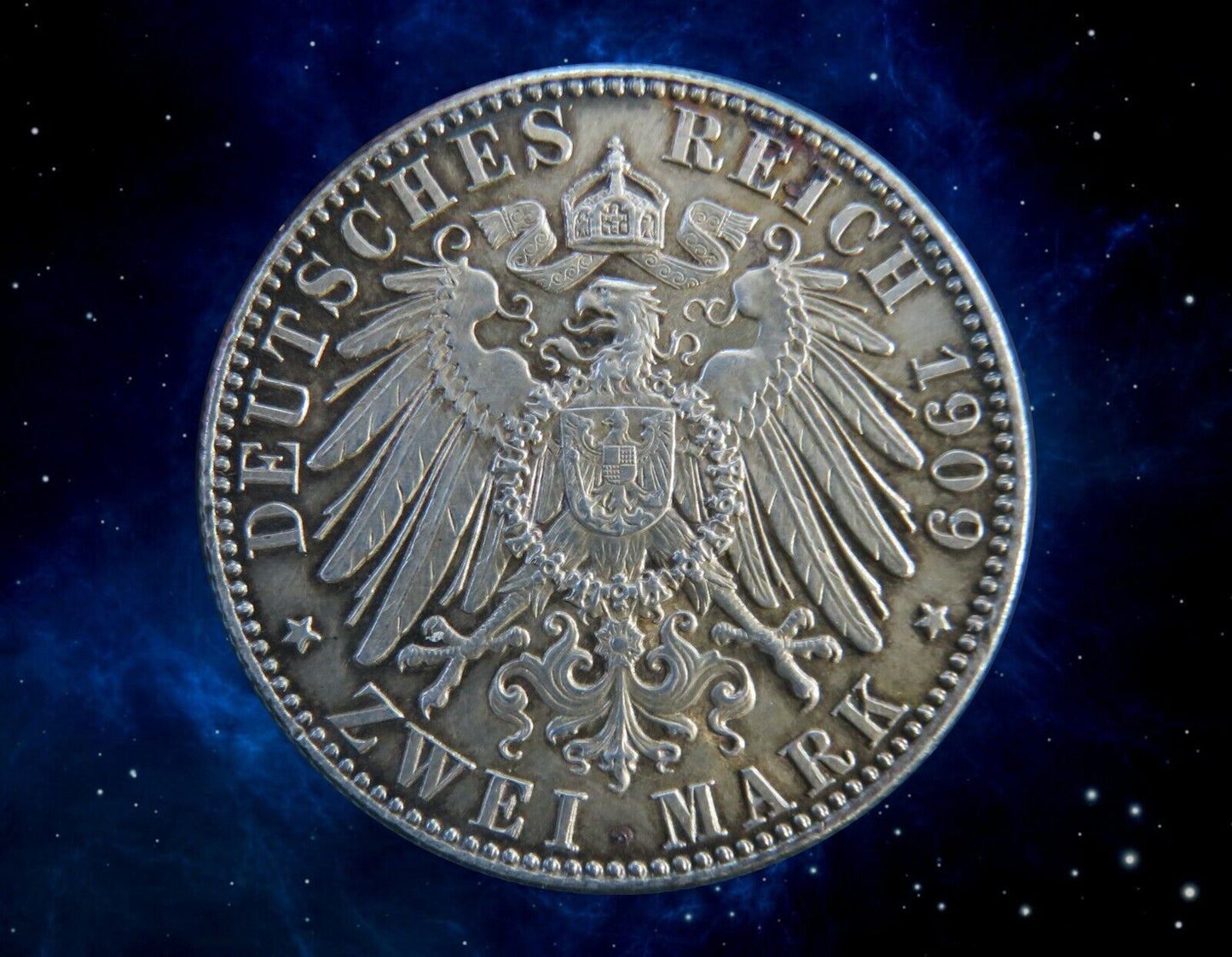 ALLEMAGNE - SAXE - 2 Mark 1909 AKS.189