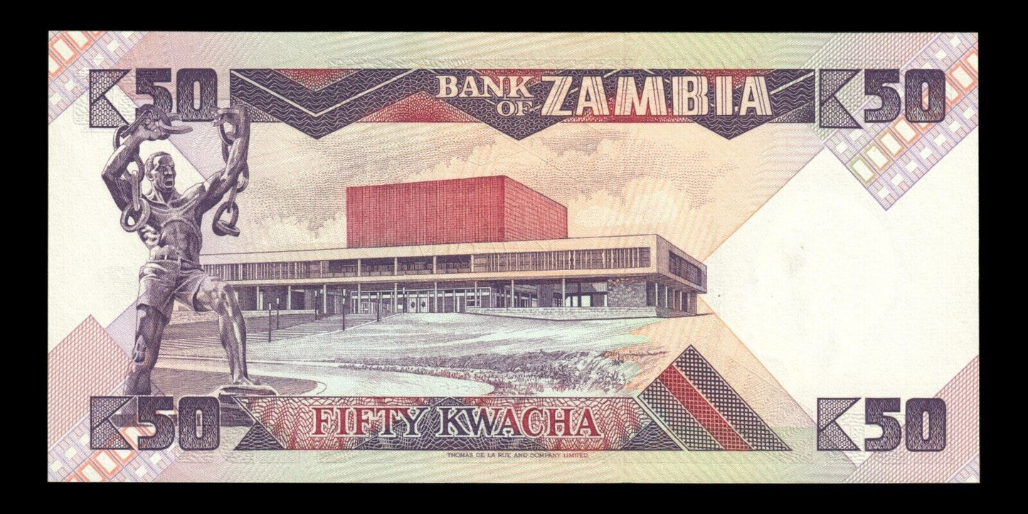 ZAMBIE - ZAMBIA - 50 Kwacha (1986-1988) P.28a NEUF / UNC