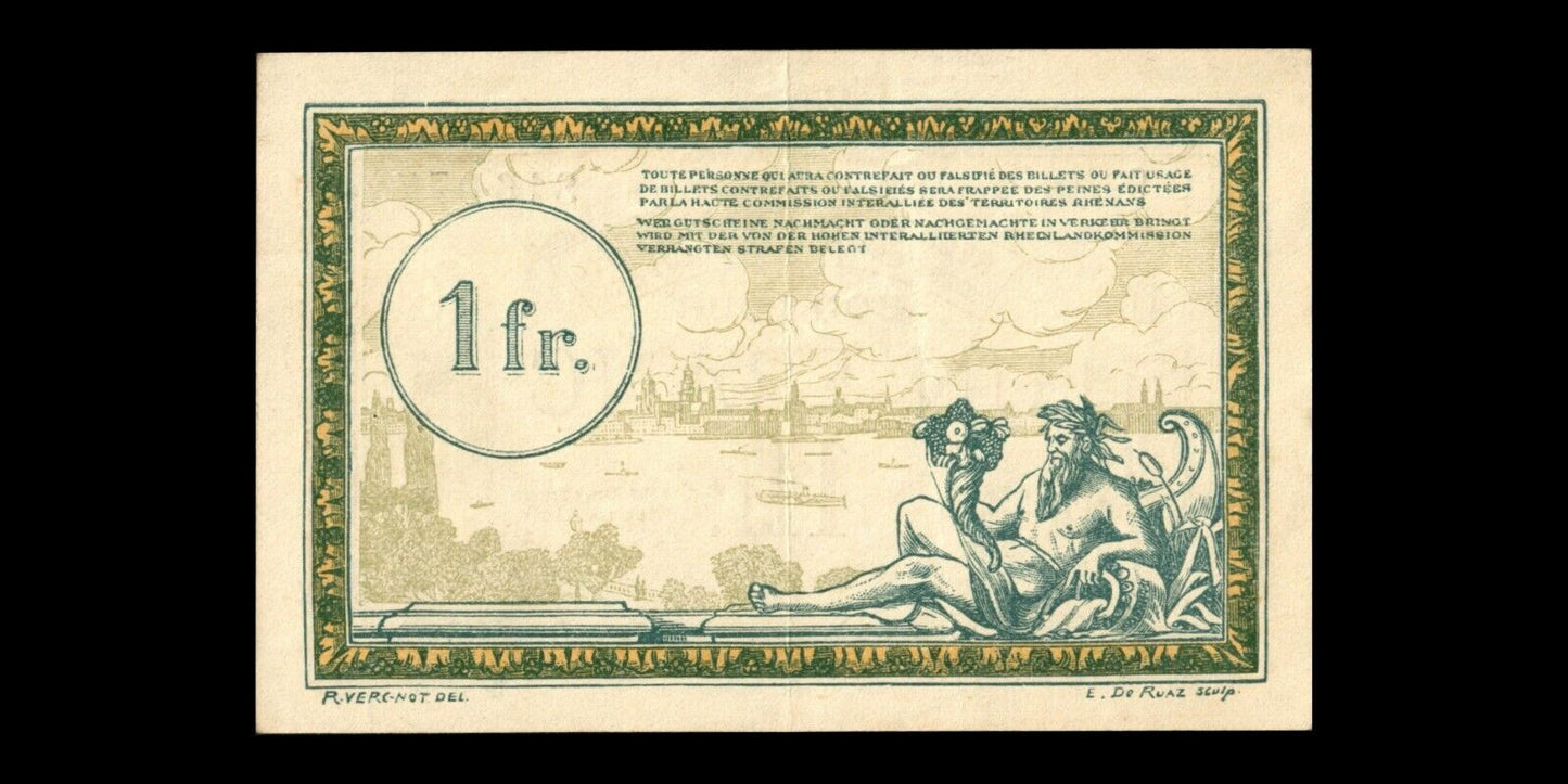 FRANCE - 1 Franc Régie des Chemins de Fer 1923 JP.135.05 SUP+ / XF+