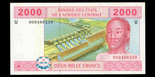 CENTRAL AFRICAN STATES - CAMEROON - 2000 Francs 2002 P.208Ua pr.NEUF / UNC-