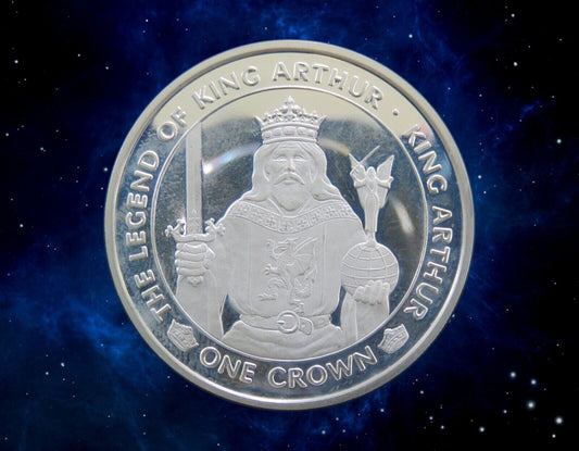 GIBRALTAR - 1 Crown Proof King Arthur 1996 KM.679a