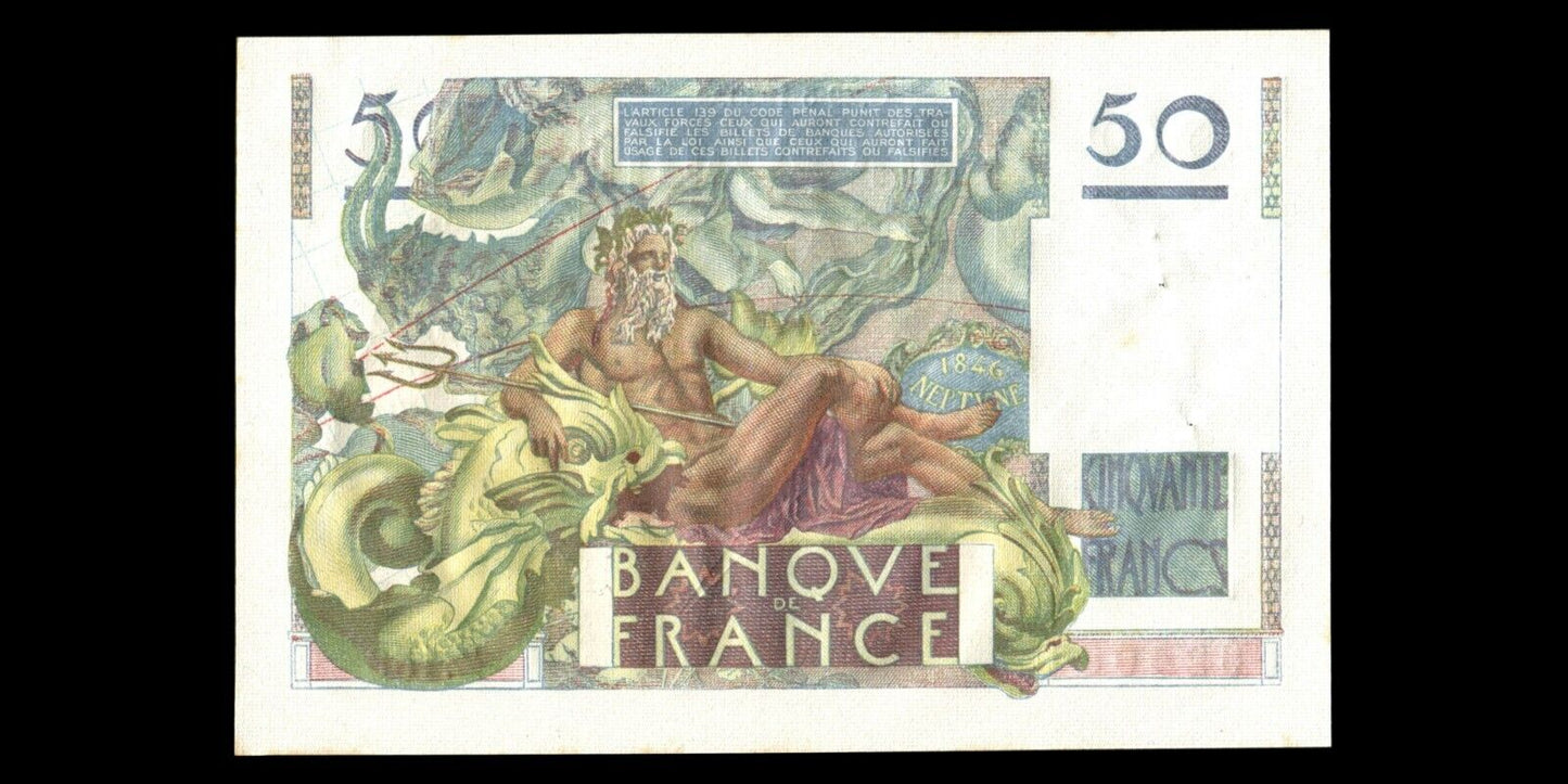 FRANCE - 50 Francs Le Verrier 1950 F.20.15 P.127c pr.SPL / AU-