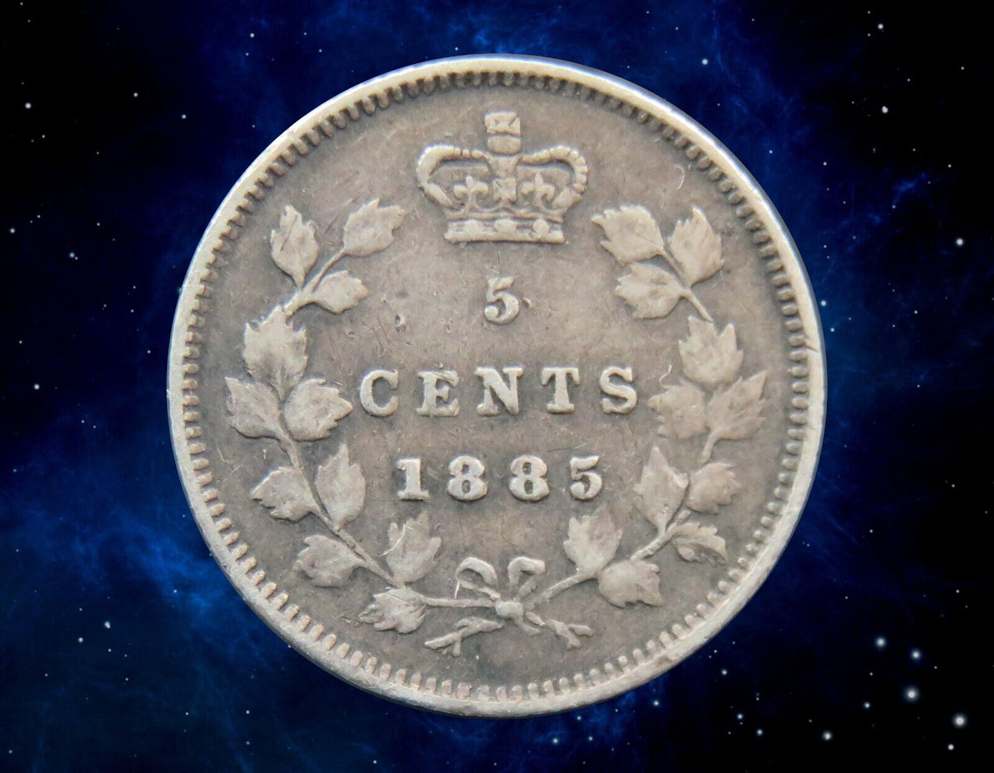 CANADA - 5 Cent 1885 "Large 5" KM.2