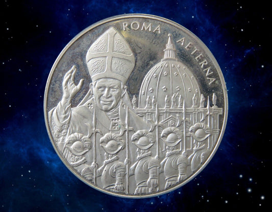 ORDRE DE MALTE - MALTA - 10 Liras Proof J.Paul II & Swiss Gards 2005