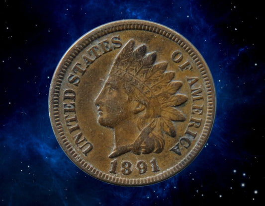 USA - 1 Cent Indian Head 1891 KM.90a