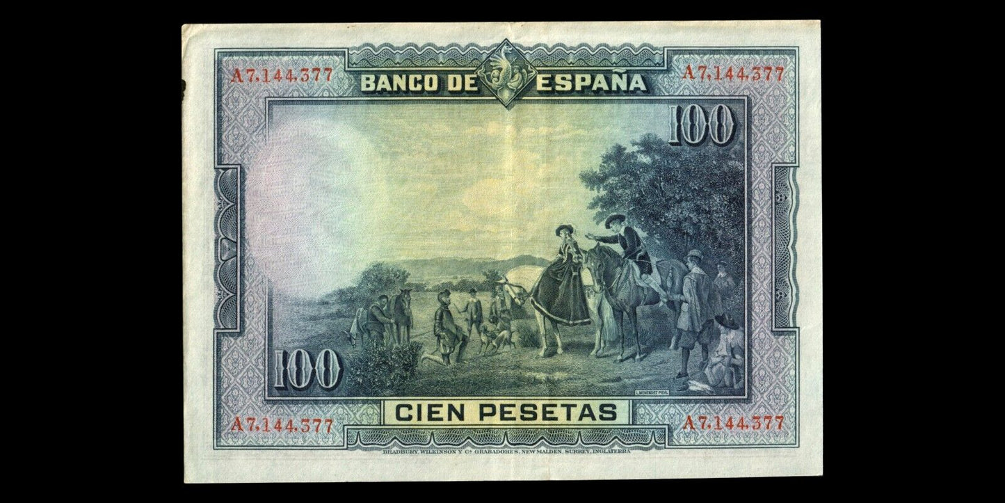 ESPAGNE - SPAIN - 100 Pesetas 1928 P.76a TTB / VF