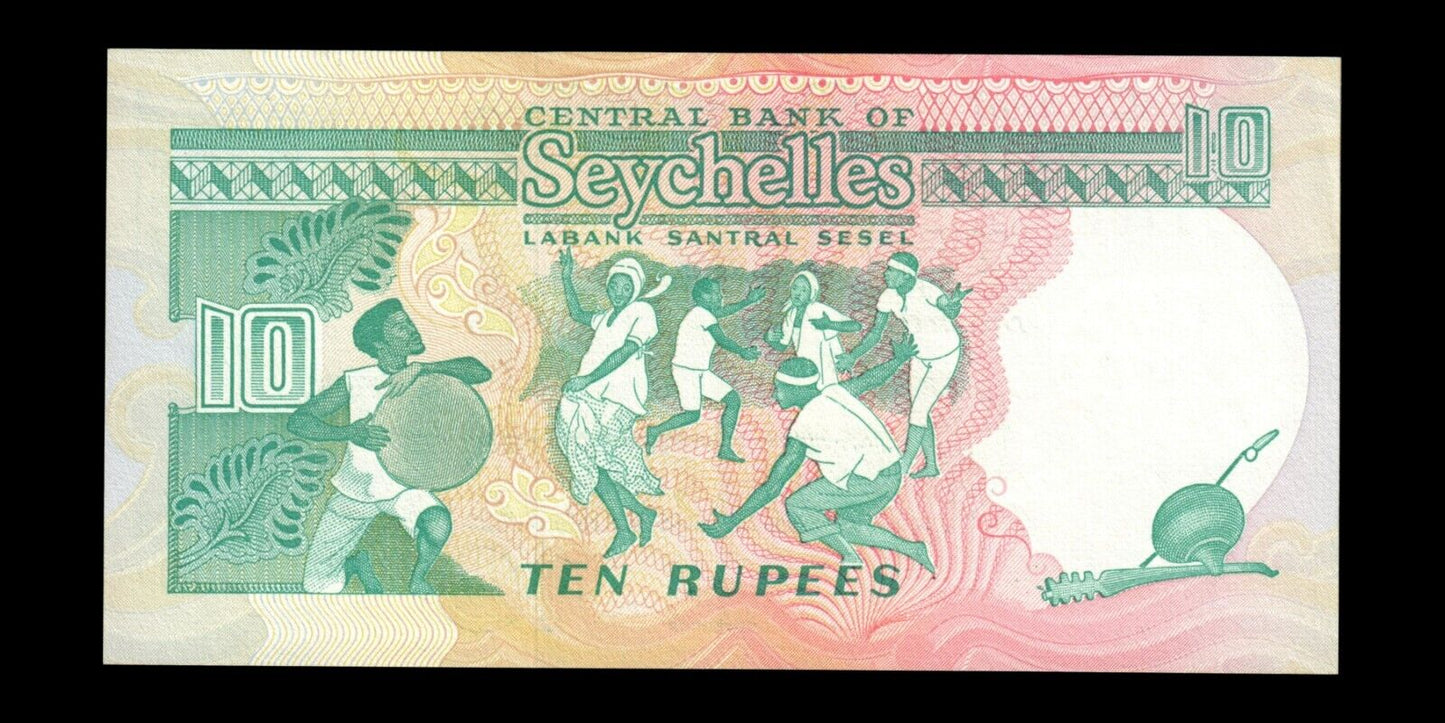 SEYCHELLES - 10 Rupees (1989) P.32 SPL / AU