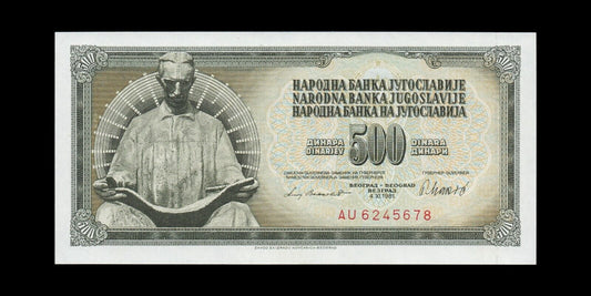 YOUGOSLAVIE - YUGOSLAVIA - 500 Dinara 1981 P.91b NEUF / UNC