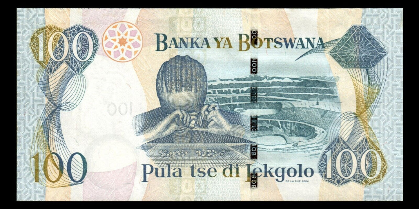 BOTSWANA - 100 Pula 2004 P.29a SPL+ / AU+