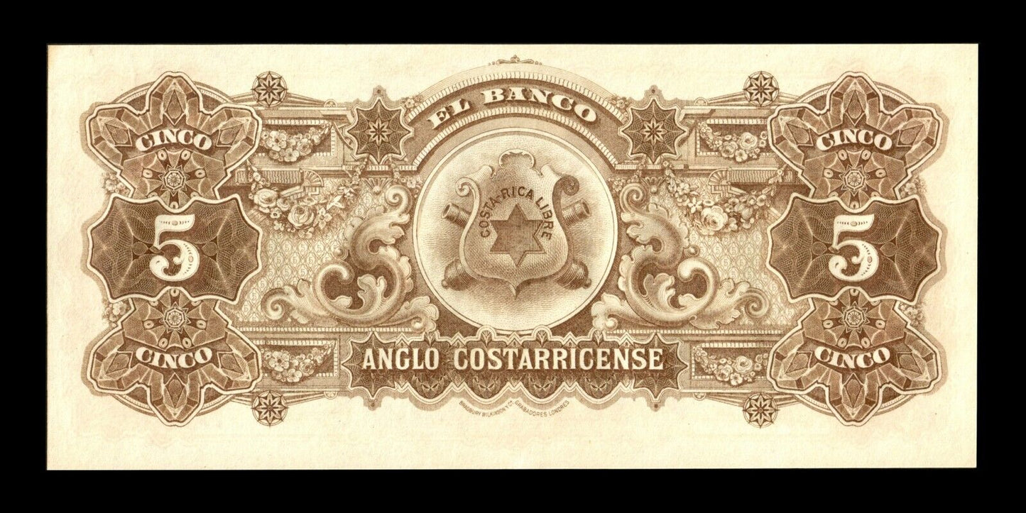 COSTA RICA - 2 Colones (1917) P.S122r NEUF / UNC