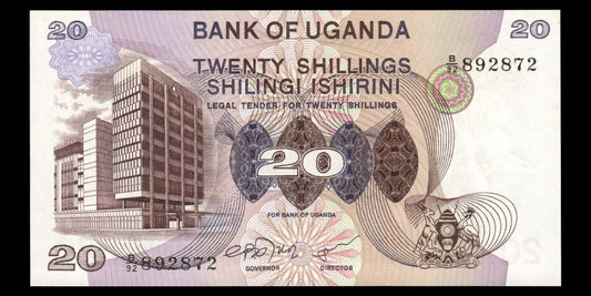 OUGANDA - UGANDA - 20 Shillings (1979) P.12b NEUF / UNC