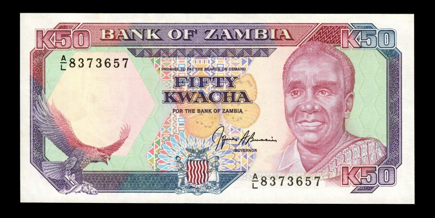 ZAMBIE - ZAMBIA - 50 Kwacha (1991) P.33b NEUF / UNC