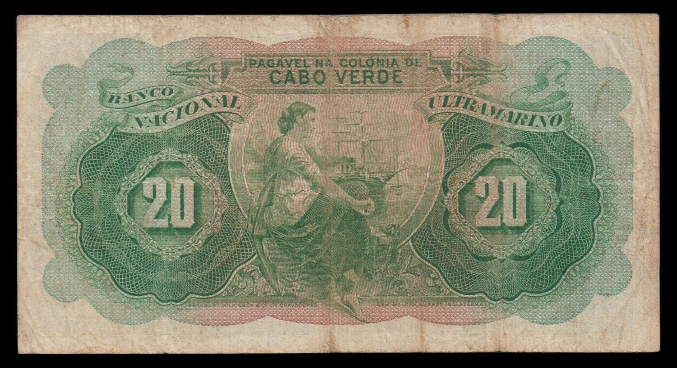 CAP VERT - CAPE VERDE - 20 Escudos 1945 P.43 TB / Fine