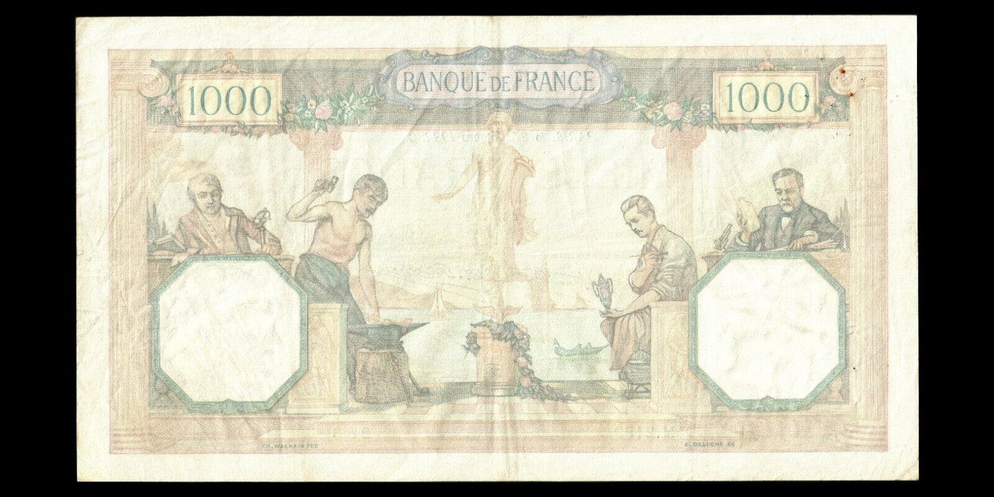 FRANCE - 1000 Francs Cérès et Mercure 1932 F.37.07, P.79b TTB / VF