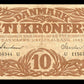 DANEMARK - DENMARK - 10 Kroner 1943 P.31o, Sieg 105 TB+ / F+