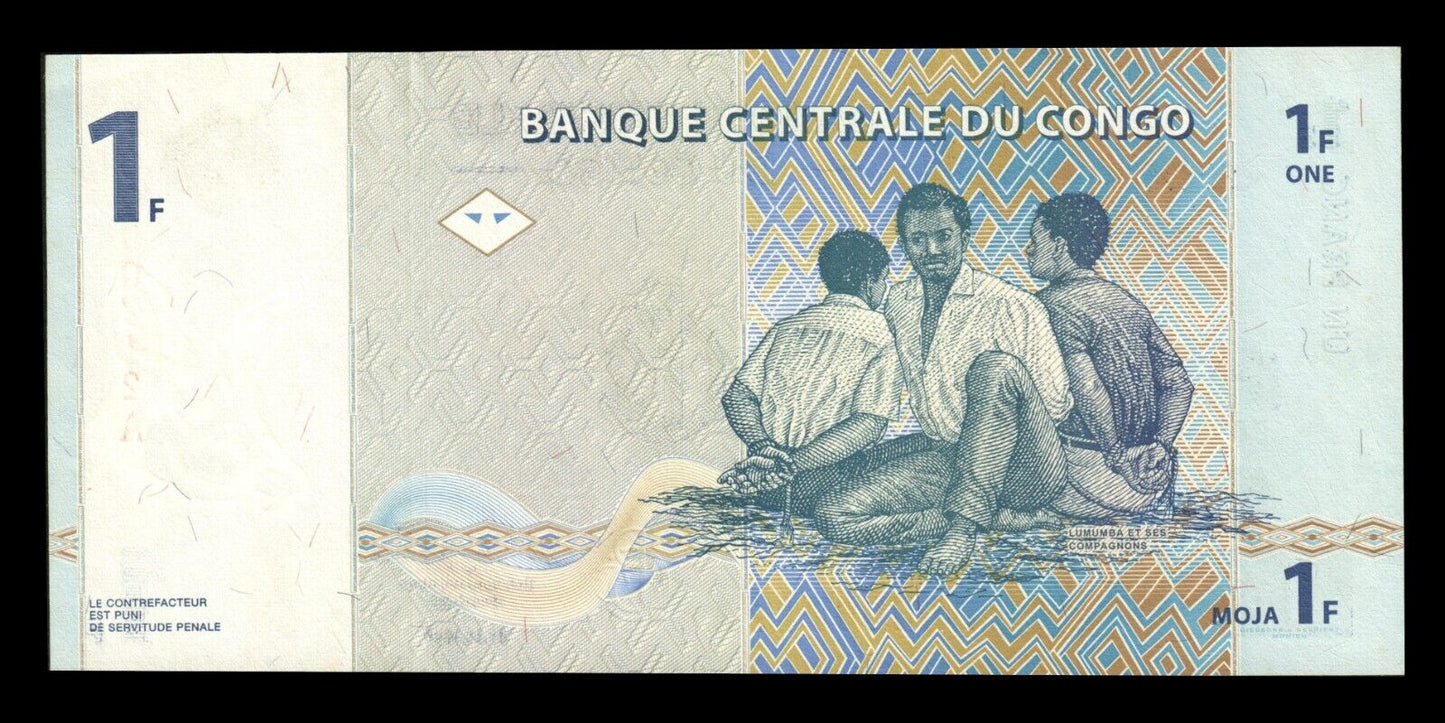 CONGO (Republic) - 1 Franc 1997 P.85a Low Number pr.NEUF / UNC-