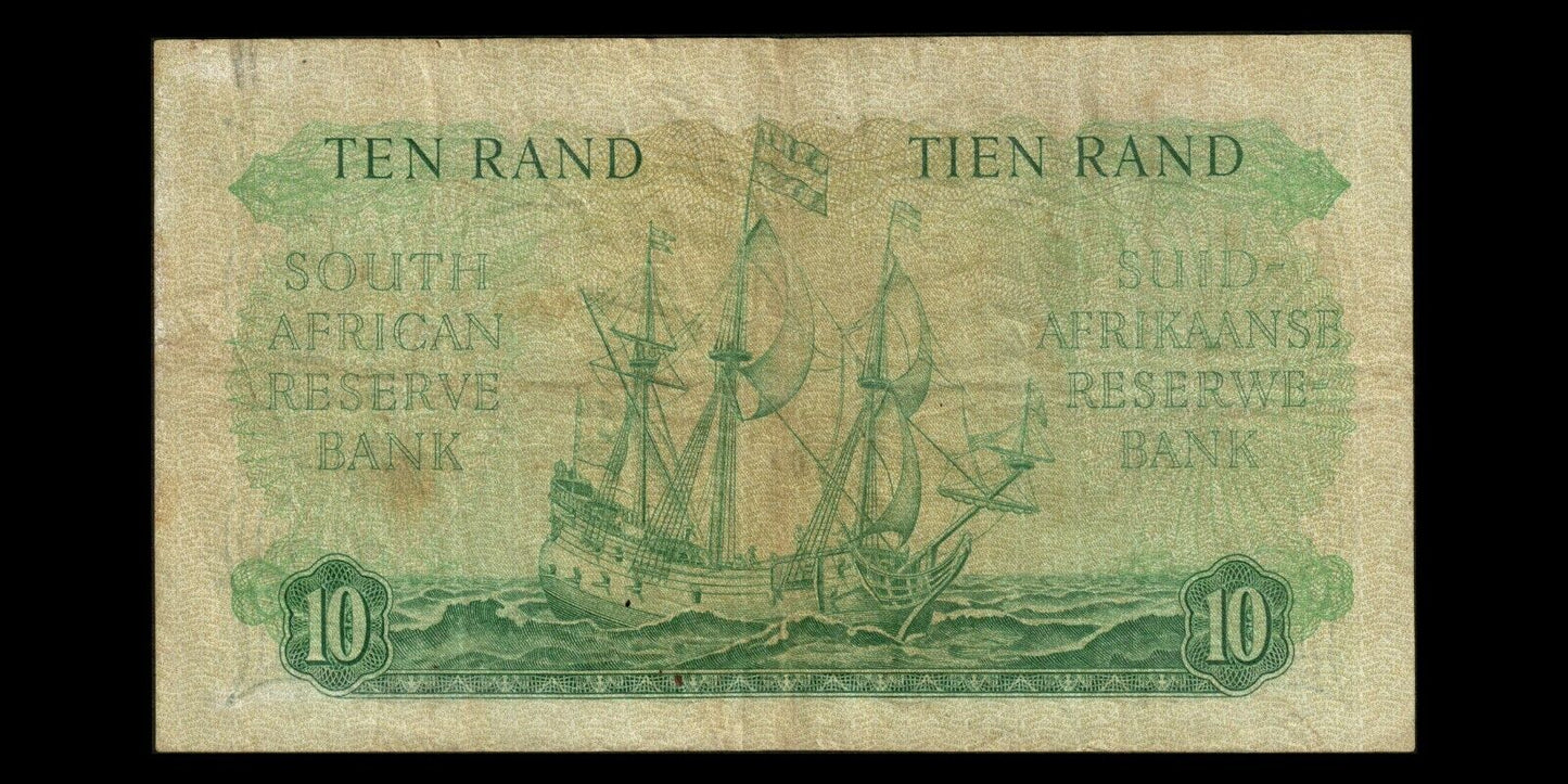 AFRIQUE DU SUD - SOUTH AFRICA - 10 Rand (1961-1965) P.106b TTB / VF