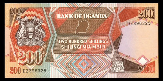 OUGANDA - UGANDA - 200 Shillings 1996 P.32b pr.NEUF / UNC-